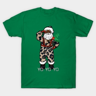 yo black santa claus christmas T-Shirt